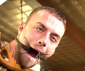 Porn superstar Jessie Colter gets bound, gagged and edged until he begs to cum.