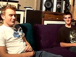 Straight thugs Billy and Duke wanking off in the attic